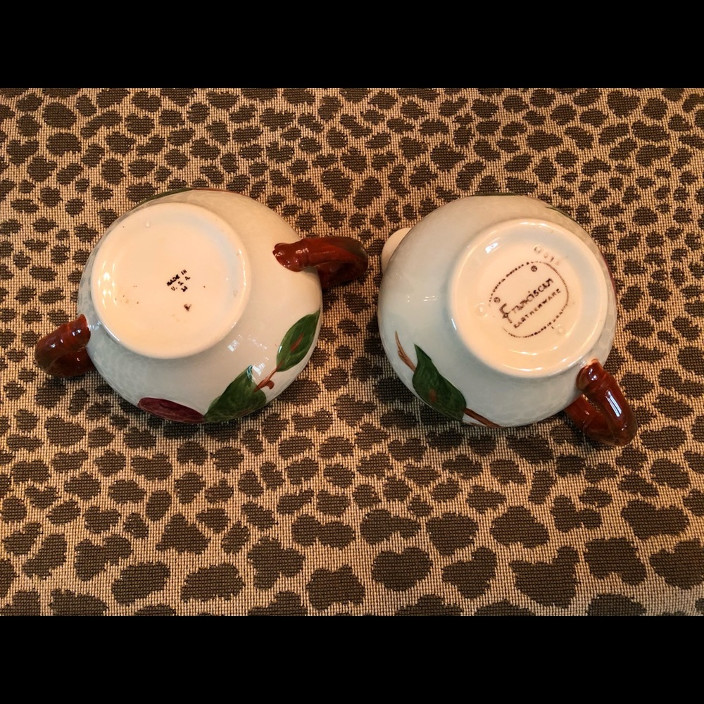 🍎Franciscan Apple Creamer & Open Sugar Bowl 🍎 - Picture 3 of 4